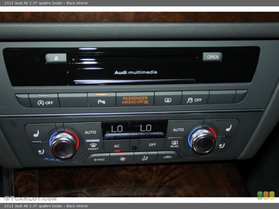 Black Interior Controls for the 2013 Audi A6 3.0T quattro Sedan #68240365
