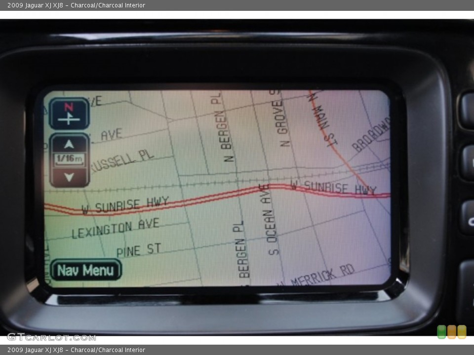 Charcoal/Charcoal Interior Navigation for the 2009 Jaguar XJ XJ8 #68241280