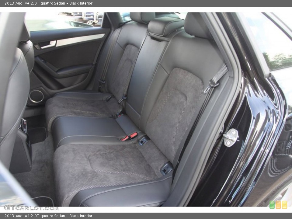 Black Interior Rear Seat for the 2013 Audi A4 2.0T quattro Sedan #68241319