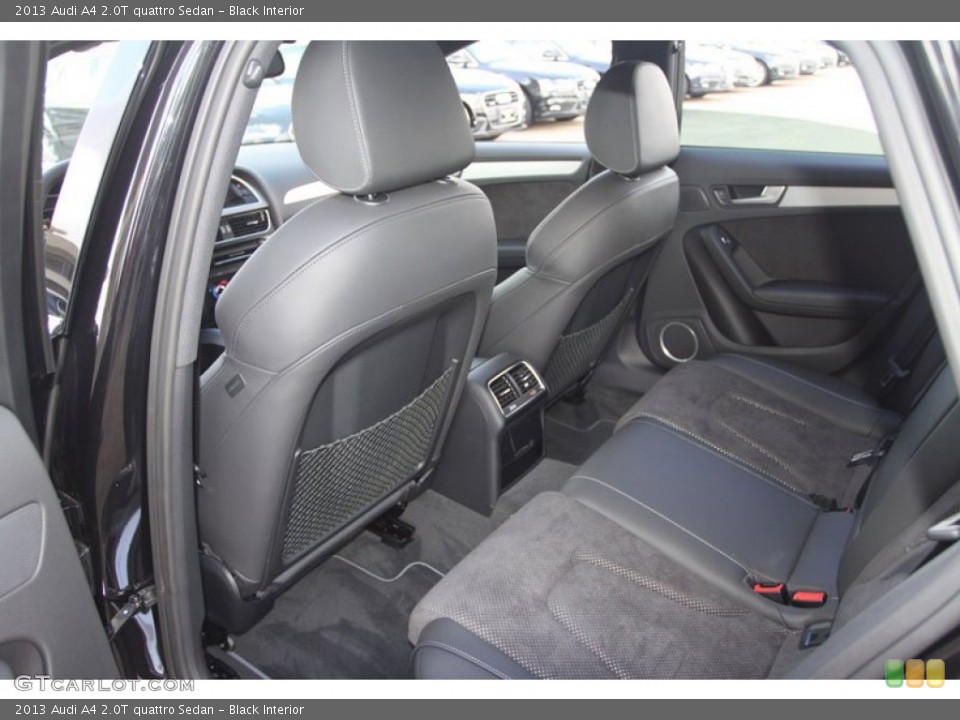 Black Interior Rear Seat for the 2013 Audi A4 2.0T quattro Sedan #68241325