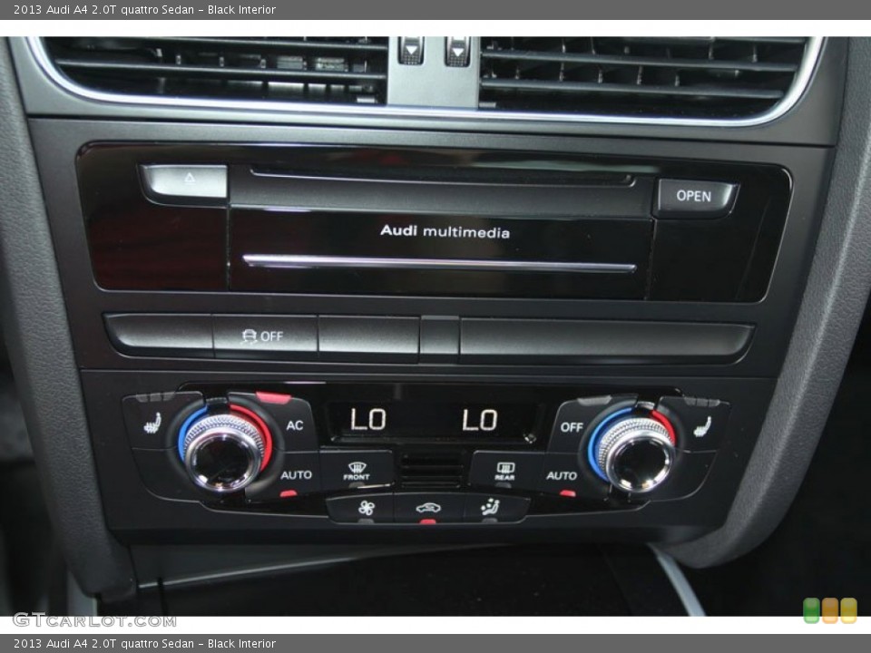 Black Interior Controls for the 2013 Audi A4 2.0T quattro Sedan #68241367