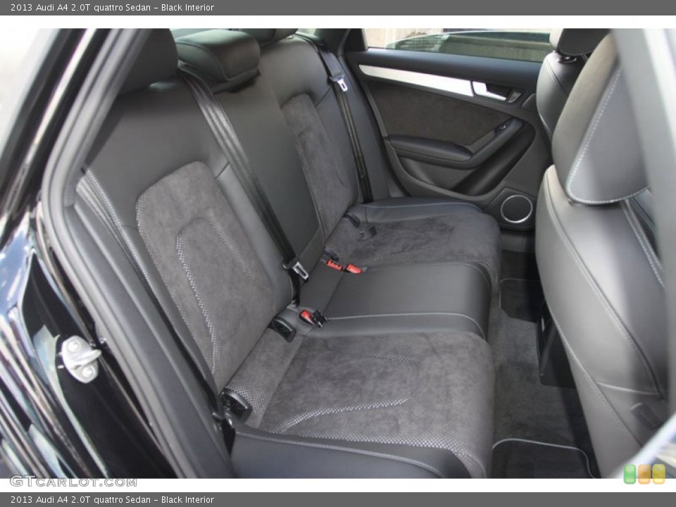 Black Interior Rear Seat for the 2013 Audi A4 2.0T quattro Sedan #68241391