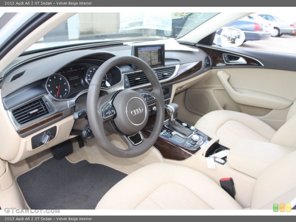 Velvet Beige Interior Prime Interior for the 2013 Audi A6 2.0T Sedan #68242050