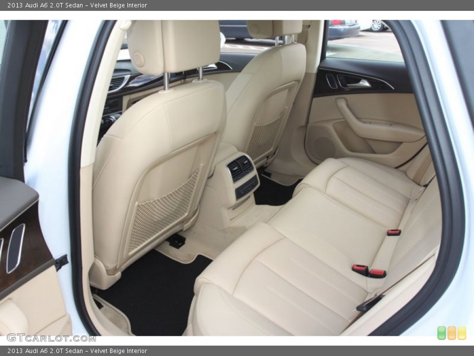 Velvet Beige Interior Rear Seat for the 2013 Audi A6 2.0T Sedan #68242075