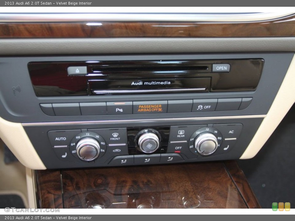 Velvet Beige Interior Controls for the 2013 Audi A6 2.0T Sedan #68242117