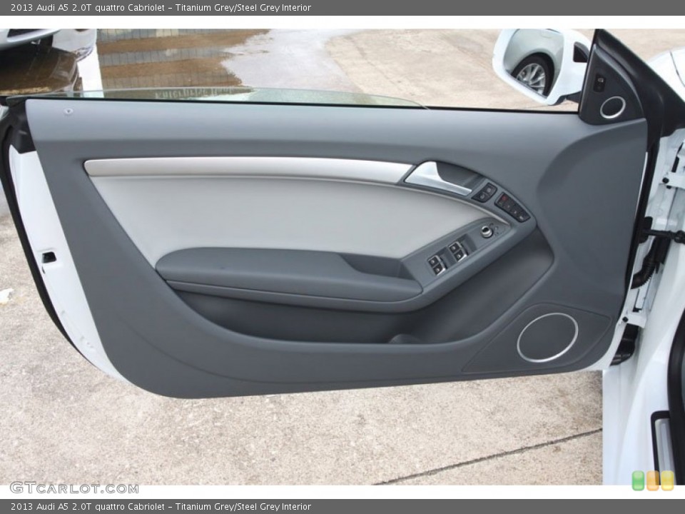 Titanium Grey/Steel Grey Interior Door Panel for the 2013 Audi A5 2.0T quattro Cabriolet #68242564