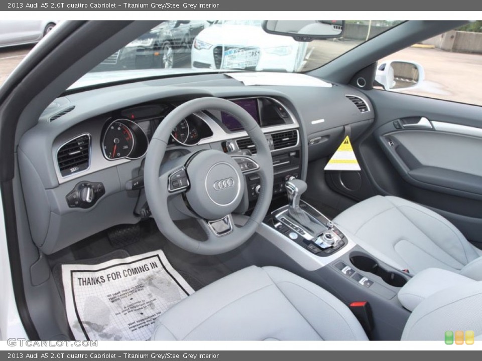 Titanium Grey/Steel Grey Interior Prime Interior for the 2013 Audi A5 2.0T quattro Cabriolet #68242573