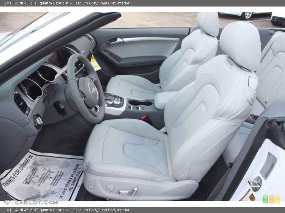 Titanium Grey/Steel Grey Interior Front Seat for the 2013 Audi A5 2.0T quattro Cabriolet #68242579