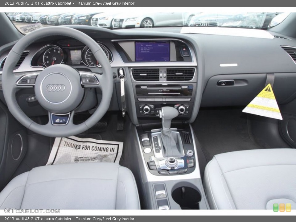 Titanium Grey/Steel Grey Interior Dashboard for the 2013 Audi A5 2.0T quattro Cabriolet #68242606