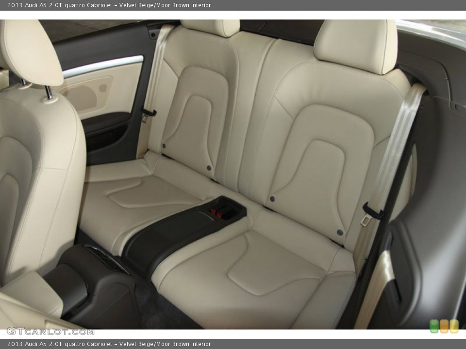 Velvet Beige/Moor Brown Interior Rear Seat for the 2013 Audi A5 2.0T quattro Cabriolet #68242891