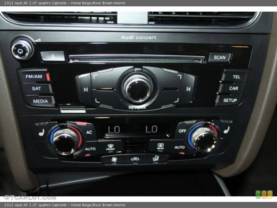 Velvet Beige/Moor Brown Interior Controls for the 2013 Audi A5 2.0T quattro Cabriolet #68242936