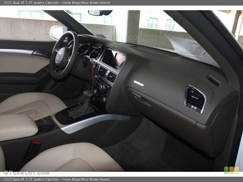Velvet Beige/Moor Brown Interior Dashboard for the 2013 Audi A5 2.0T quattro Cabriolet #68242972
