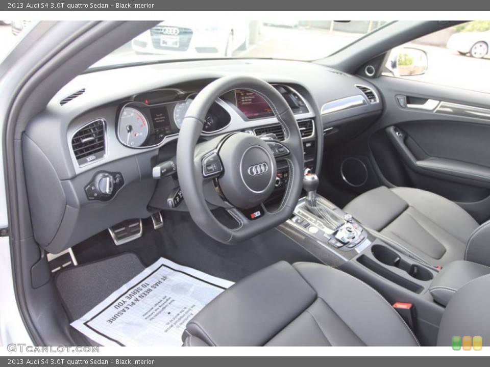 Black Interior Prime Interior for the 2013 Audi S4 3.0T quattro Sedan #68243116
