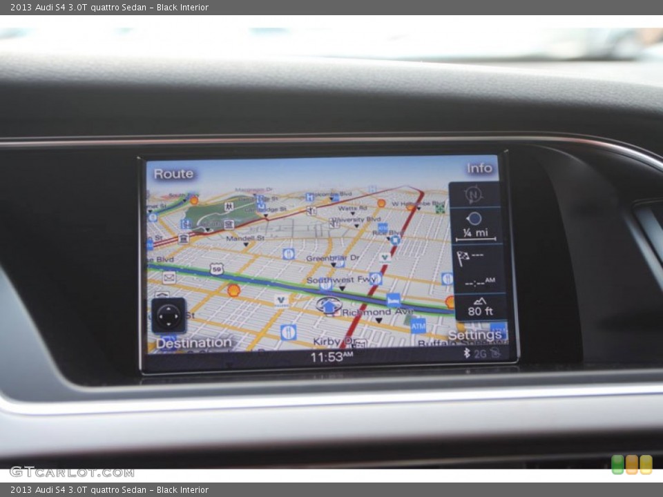 Black Interior Navigation for the 2013 Audi S4 3.0T quattro Sedan #68243143