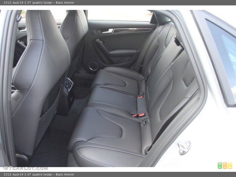 Black Interior Rear Seat for the 2013 Audi S4 3.0T quattro Sedan #68243188