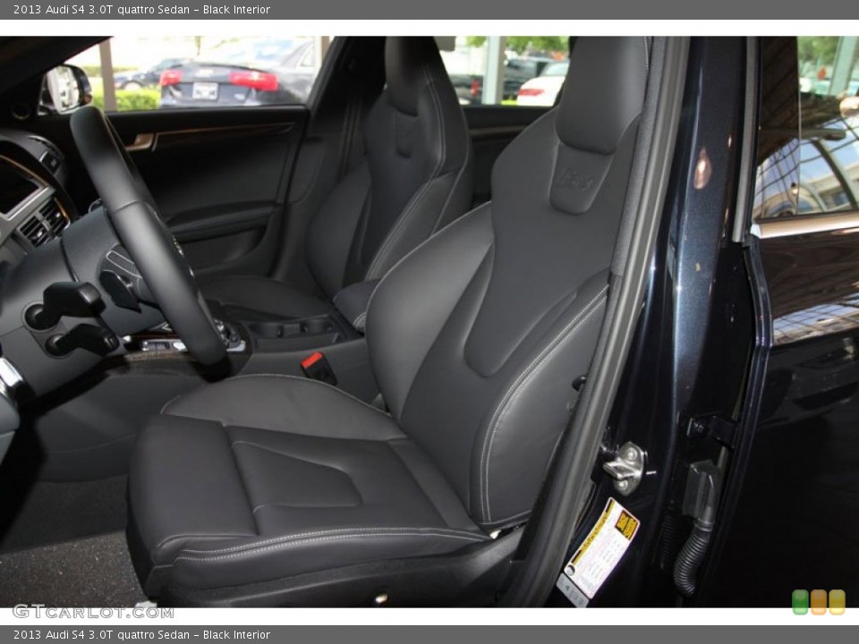 Black Interior Front Seat for the 2013 Audi S4 3.0T quattro Sedan #68243383