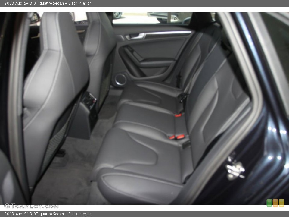 Black Interior Rear Seat for the 2013 Audi S4 3.0T quattro Sedan #68243395