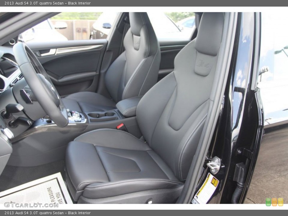 Black Interior Front Seat for the 2013 Audi S4 3.0T quattro Sedan #68243668
