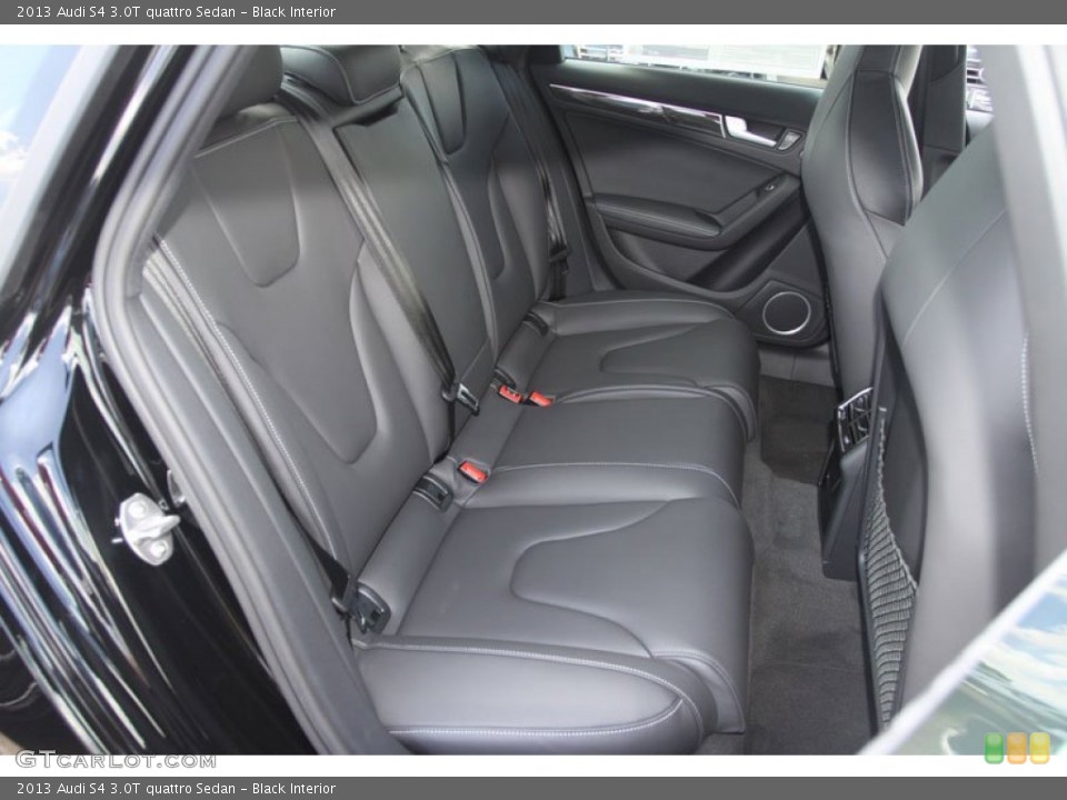Black Interior Rear Seat for the 2013 Audi S4 3.0T quattro Sedan #68243779