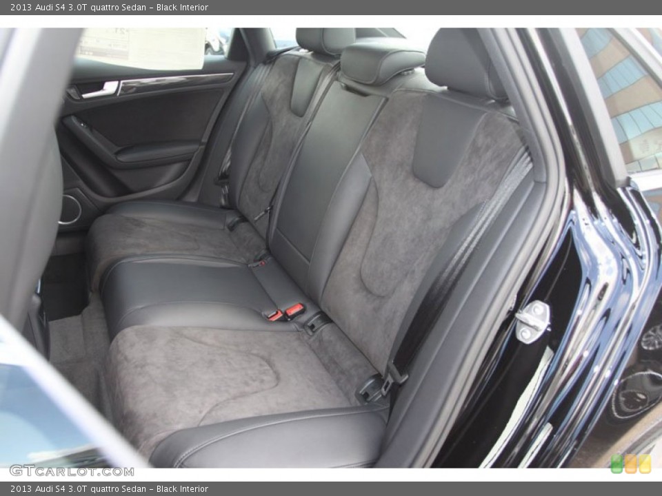 Black Interior Rear Seat for the 2013 Audi S4 3.0T quattro Sedan #68243941