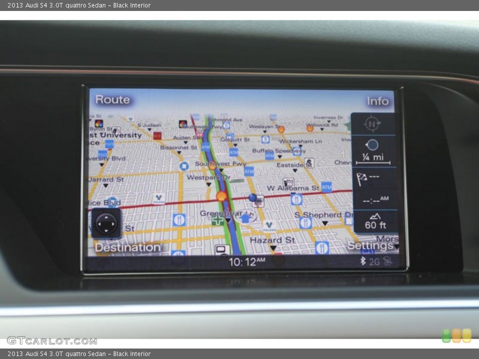 Black Interior Navigation for the 2013 Audi S4 3.0T quattro Sedan #68243977