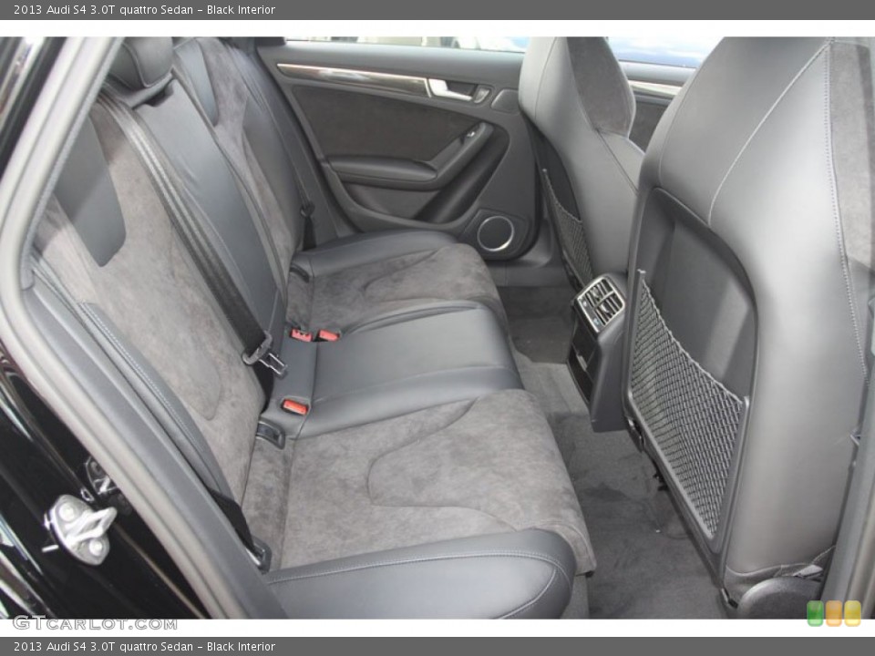 Black Interior Rear Seat for the 2013 Audi S4 3.0T quattro Sedan #68244040
