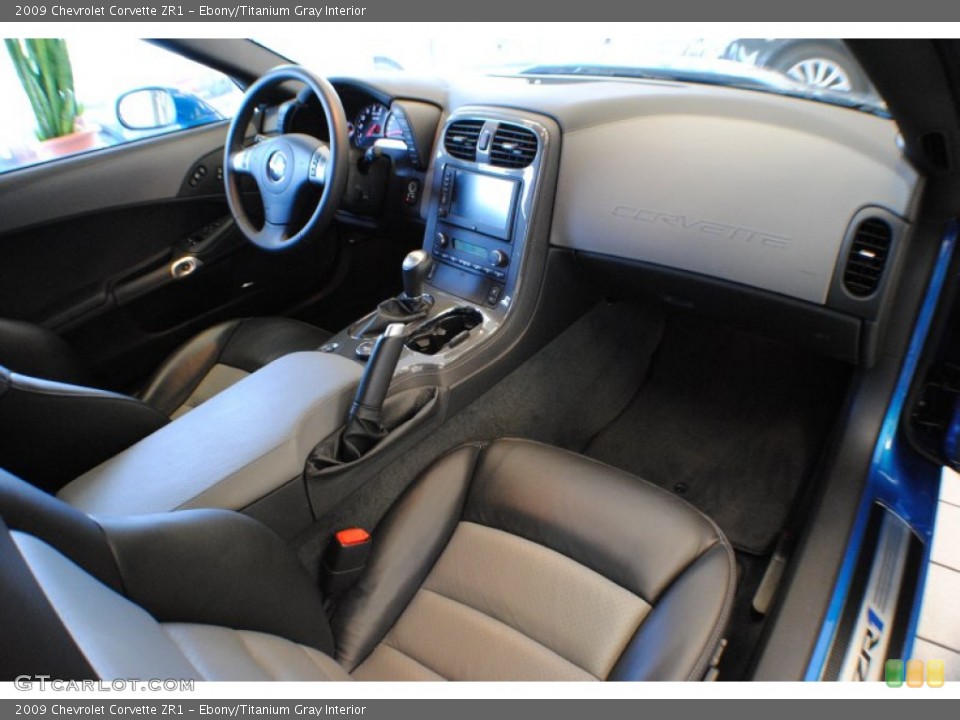 Ebony/Titanium Gray Interior Dashboard for the 2009 Chevrolet Corvette ZR1 #68244946