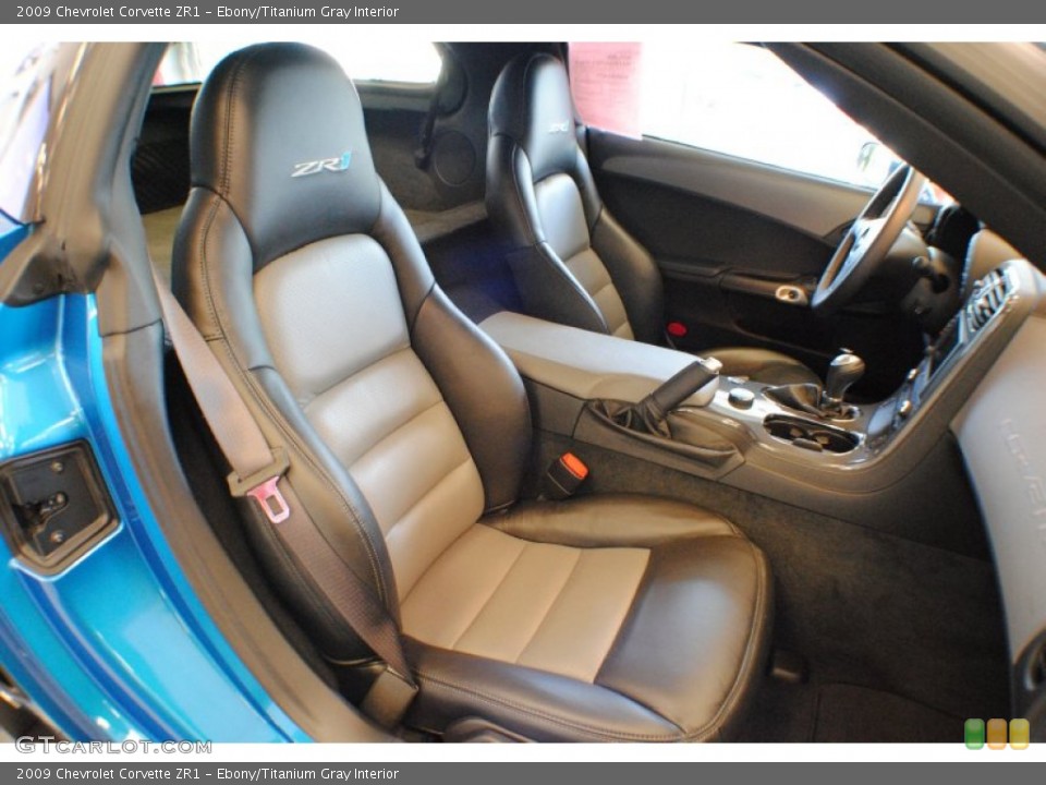 Ebony/Titanium Gray Interior Photo for the 2009 Chevrolet Corvette ZR1 #68244955