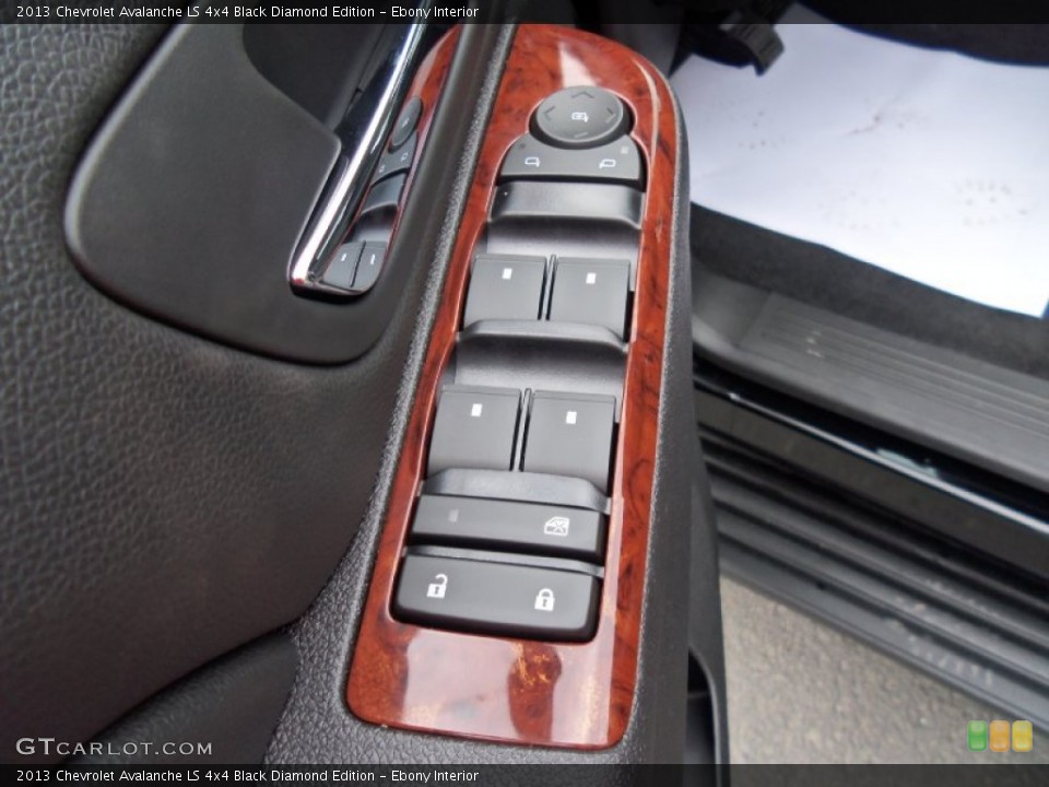 Ebony Interior Controls for the 2013 Chevrolet Avalanche LS 4x4 Black Diamond Edition #68245192