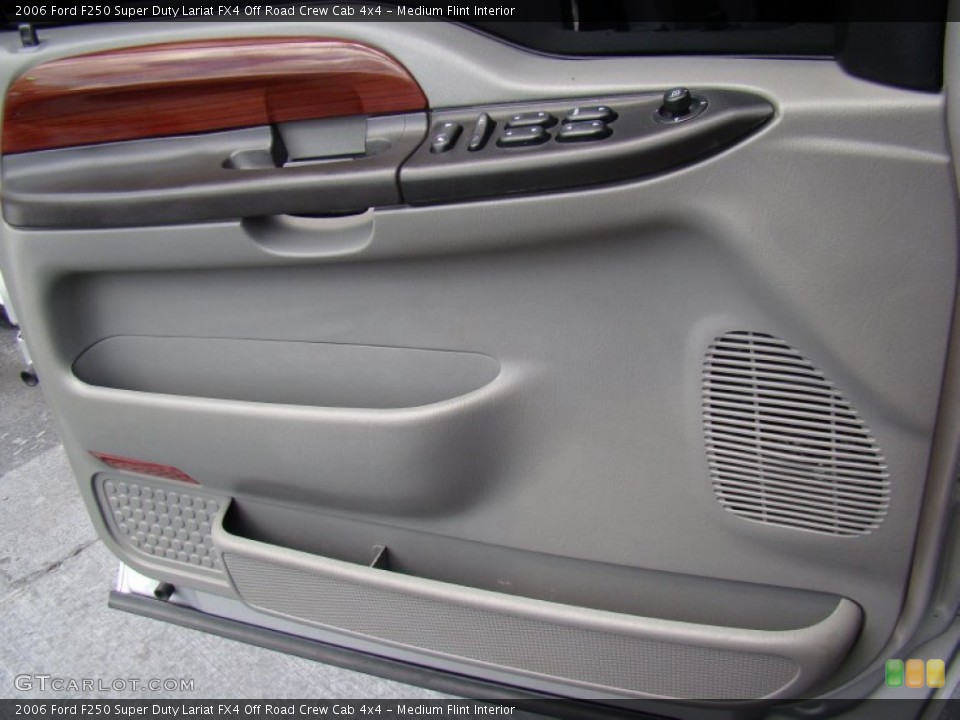 Medium Flint Interior Door Panel for the 2006 Ford F250 Super Duty Lariat FX4 Off Road Crew Cab 4x4 #68248513