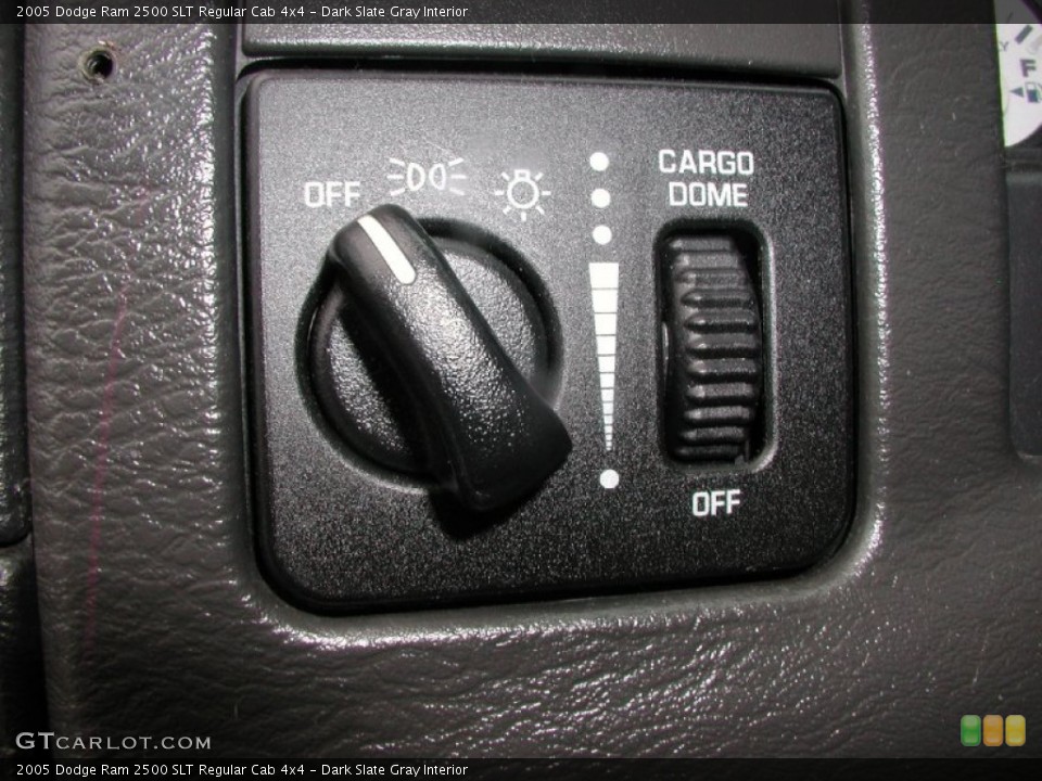 Dark Slate Gray Interior Controls for the 2005 Dodge Ram 2500 SLT Regular Cab 4x4 #68248924