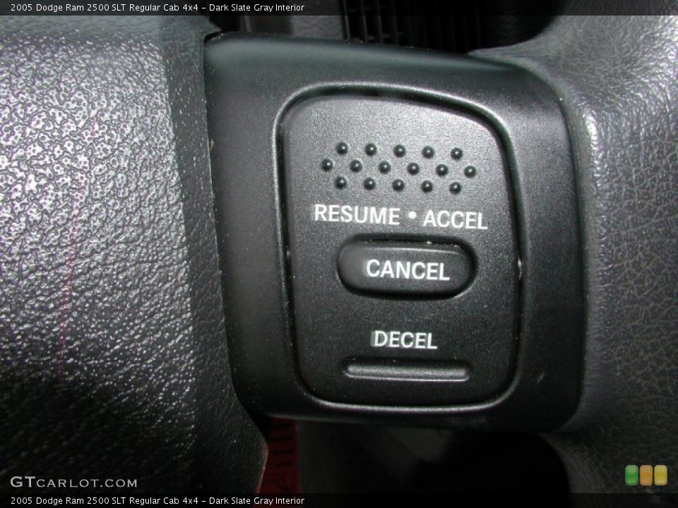 Dark Slate Gray Interior Controls for the 2005 Dodge Ram 2500 SLT Regular Cab 4x4 #68248951