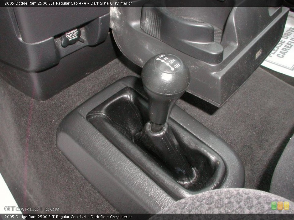 Dark Slate Gray Interior Controls for the 2005 Dodge Ram 2500 SLT Regular Cab 4x4 #68248969