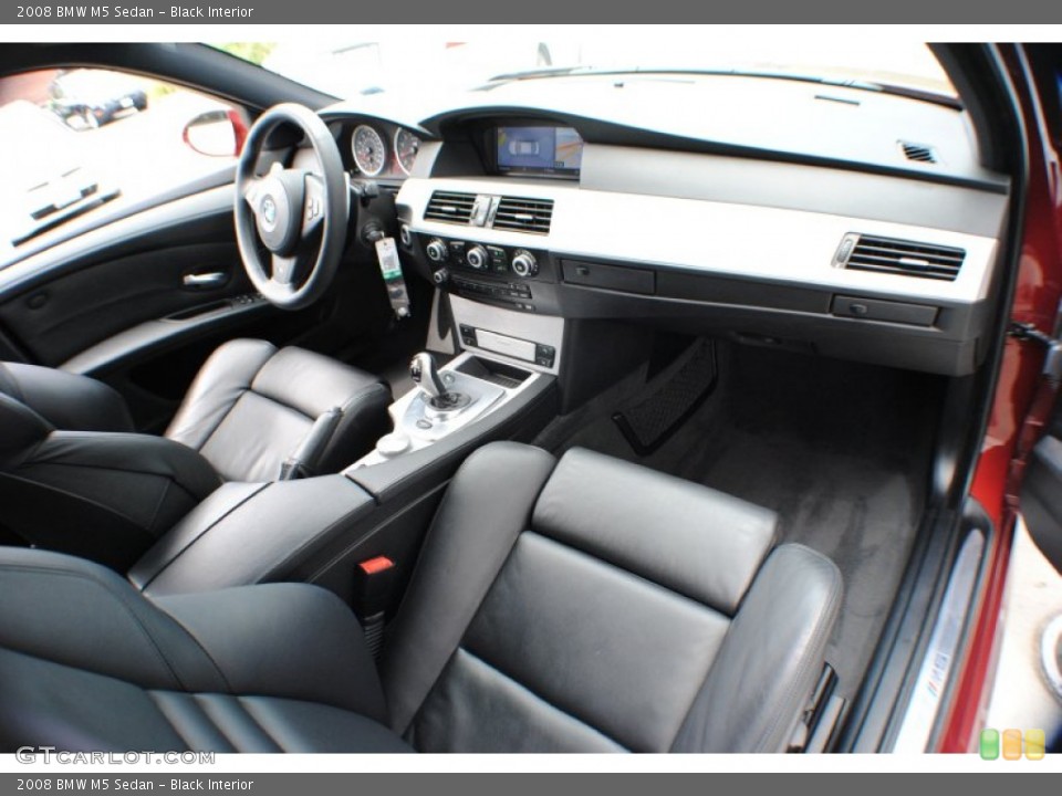 Black Interior Dashboard for the 2008 BMW M5 Sedan #68249356