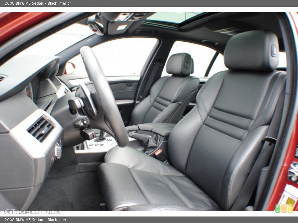 Black Interior Front Seat for the 2008 BMW M5 Sedan #68249383