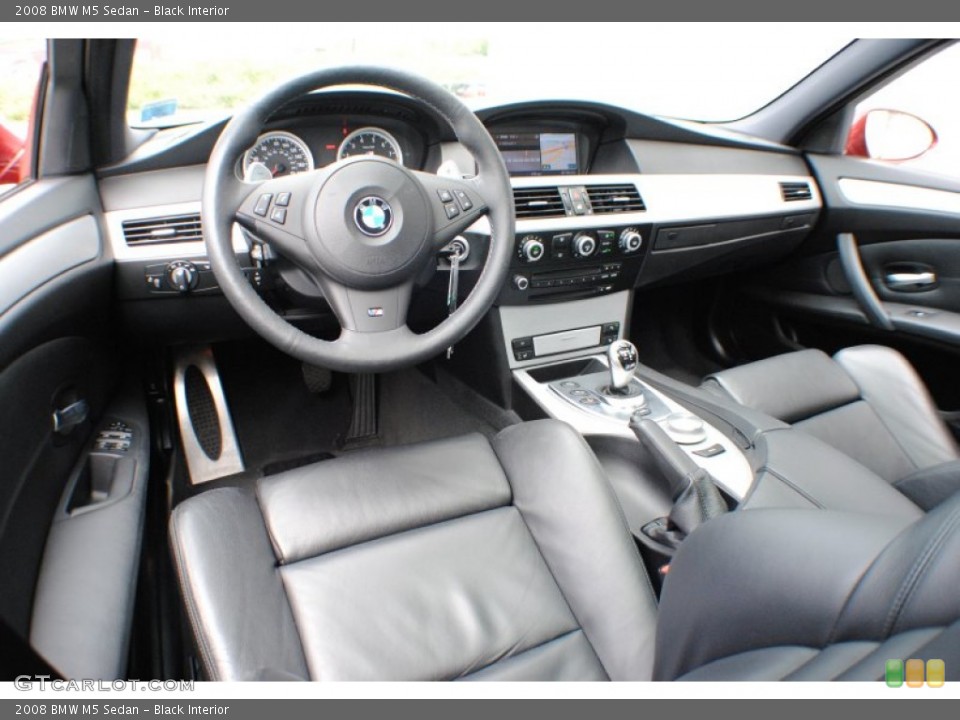 Black Interior Prime Interior for the 2008 BMW M5 Sedan #68249413