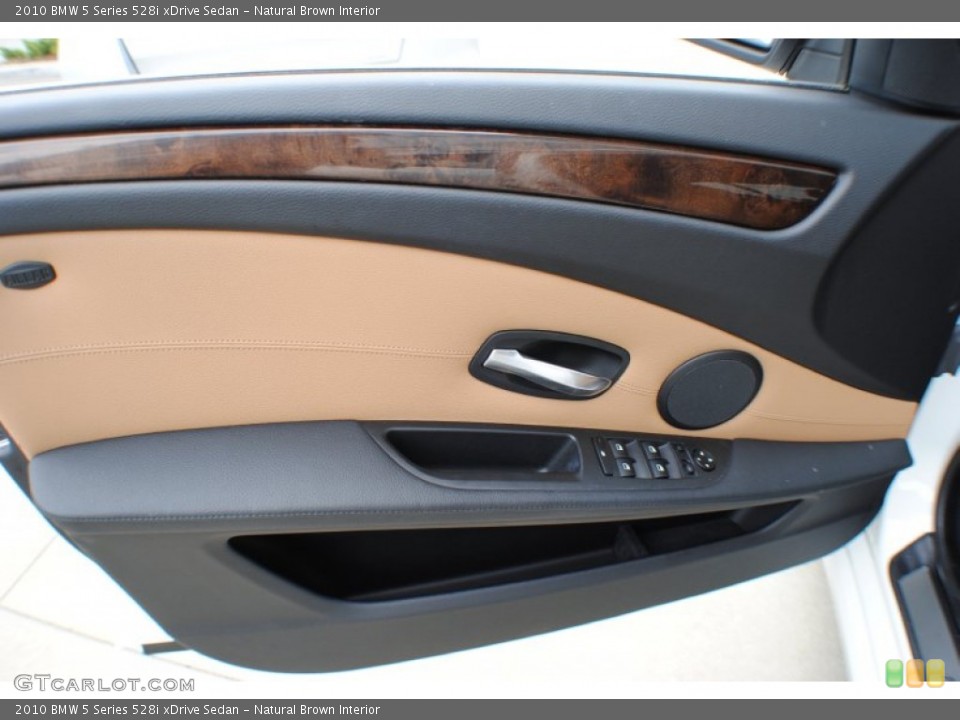 Natural Brown Interior Door Panel for the 2010 BMW 5 Series 528i xDrive Sedan #68249521