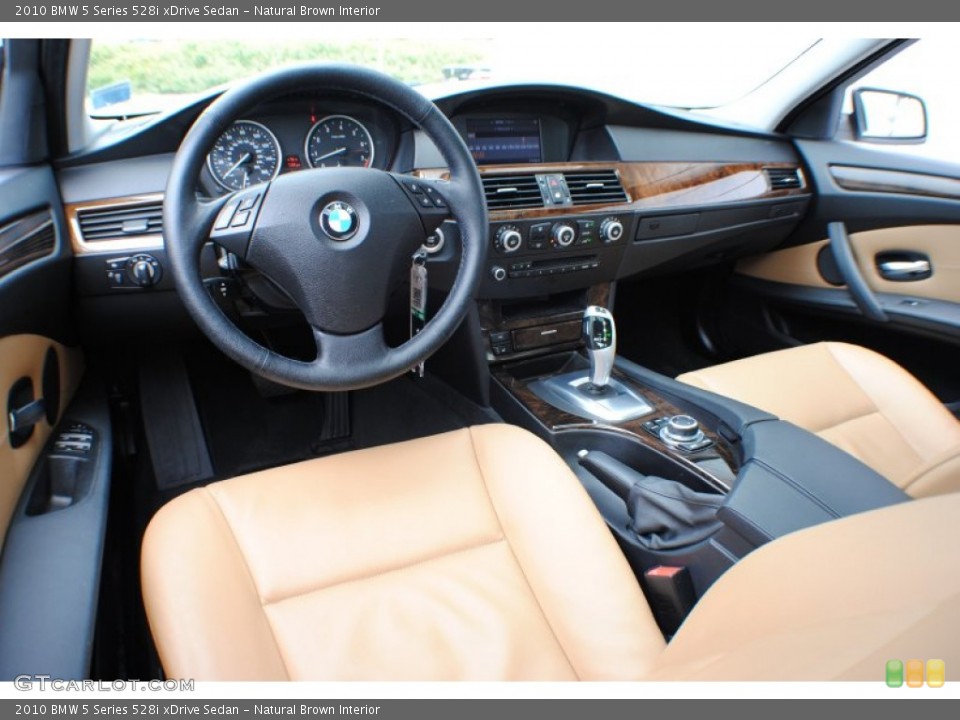 Natural Brown Interior Prime Interior for the 2010 BMW 5 Series 528i xDrive Sedan #68249557