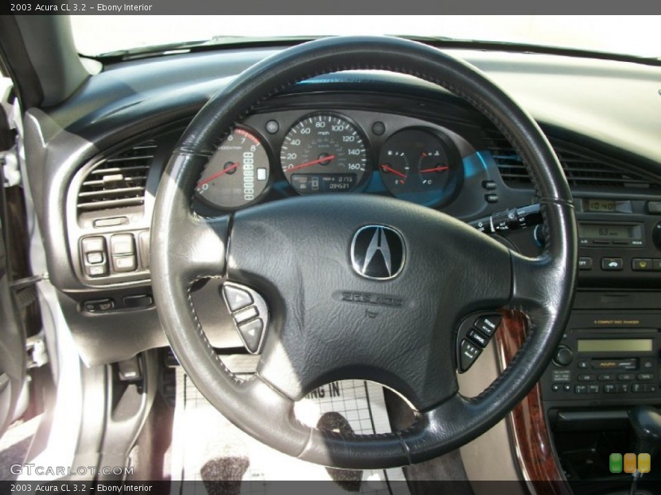 Ebony Interior Steering Wheel for the 2003 Acura CL 3.2 #68250748