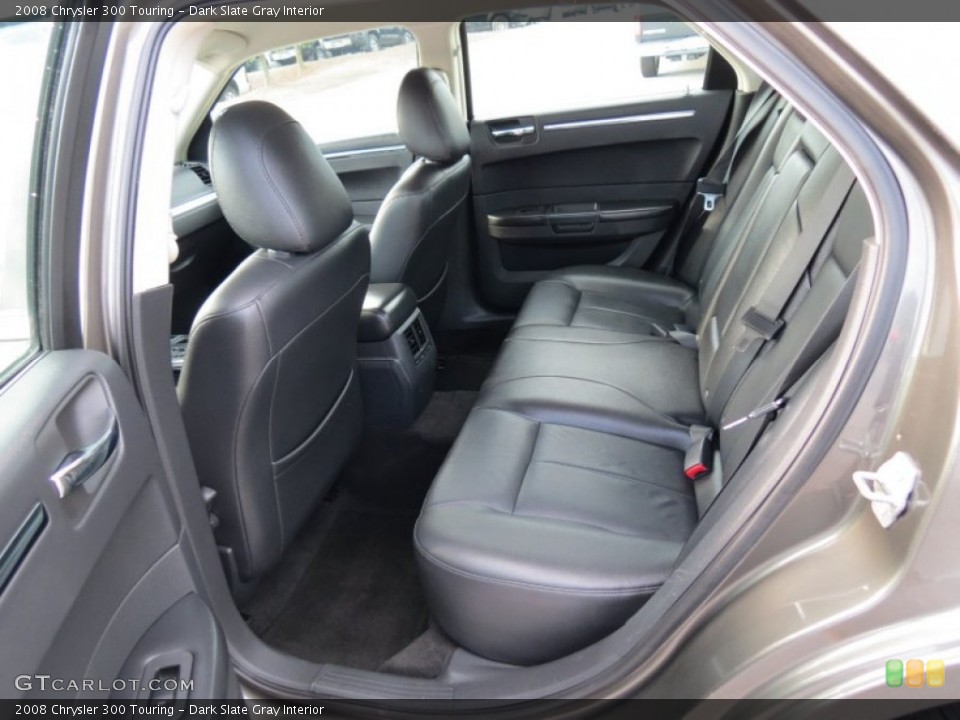 Dark Slate Gray Interior Rear Seat for the 2008 Chrysler 300 Touring #68255554