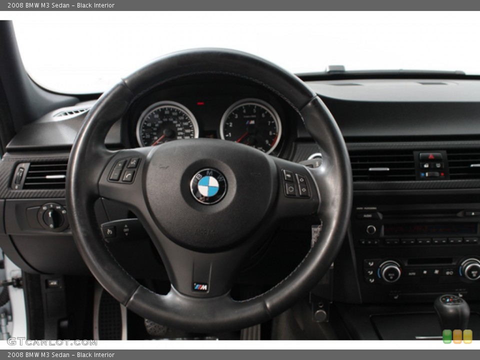 Black Interior Steering Wheel for the 2008 BMW M3 Sedan #68257983