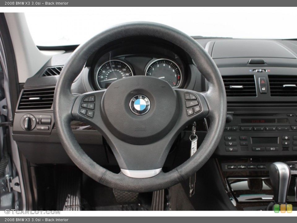 Black Interior Steering Wheel for the 2008 BMW X3 3.0si #68258962