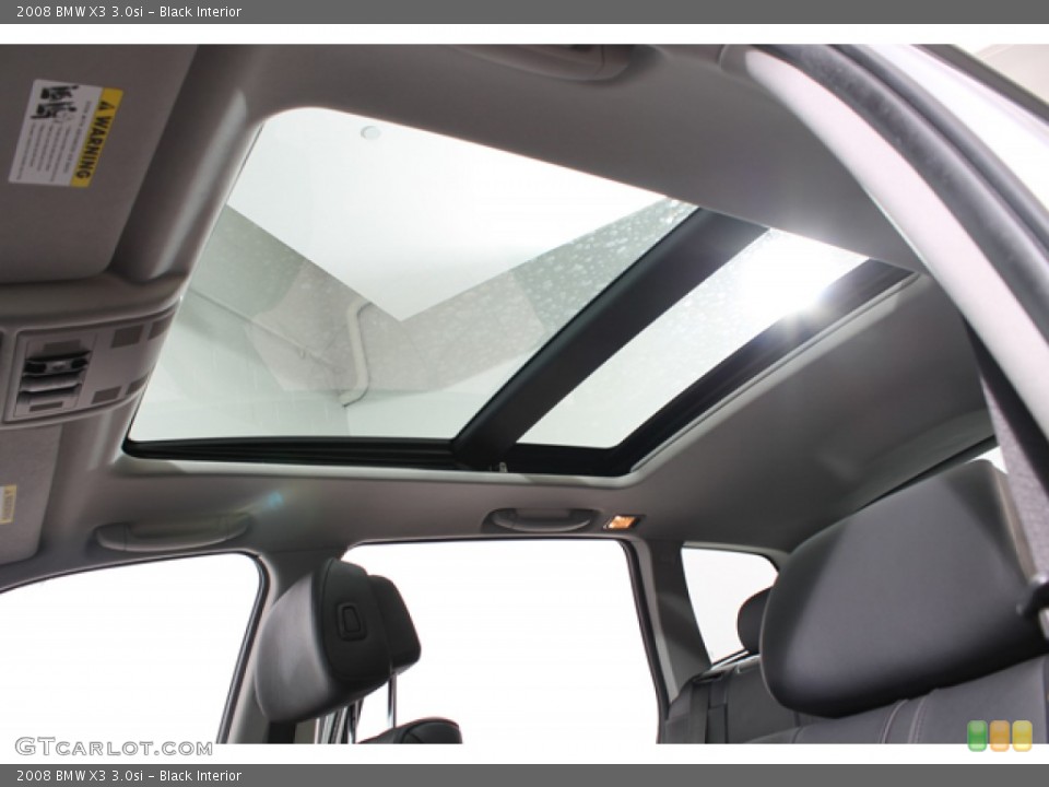 Black Interior Sunroof for the 2008 BMW X3 3.0si #68259130