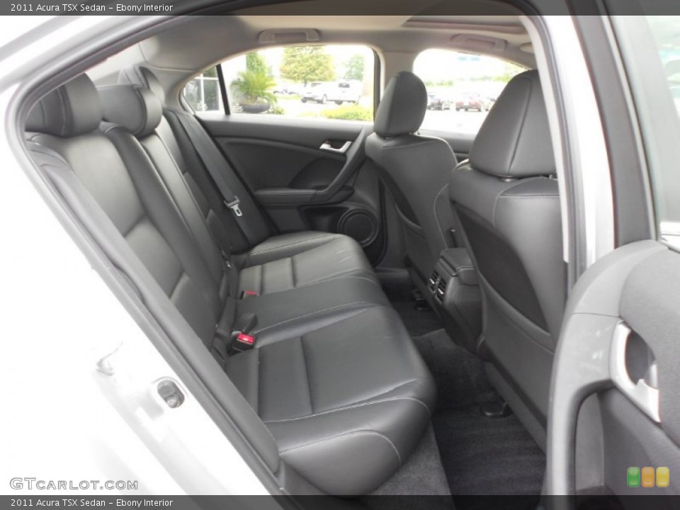 Ebony Interior Rear Seat for the 2011 Acura TSX Sedan #68260165
