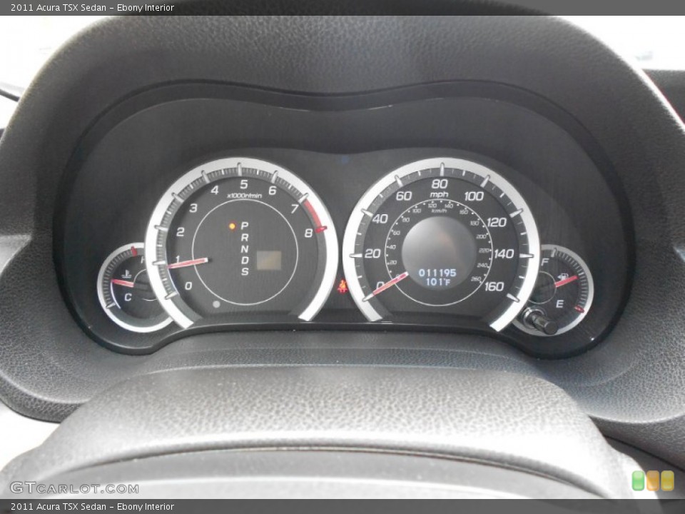 Ebony Interior Gauges for the 2011 Acura TSX Sedan #68260219