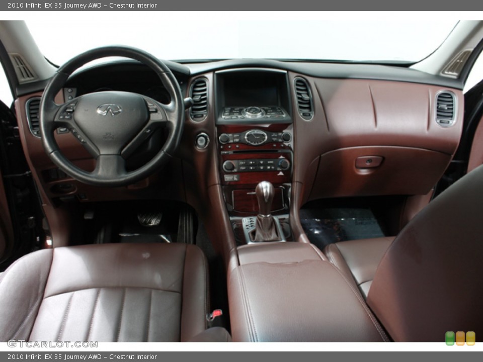 Chestnut Interior Dashboard for the 2010 Infiniti EX 35 Journey AWD #68260693