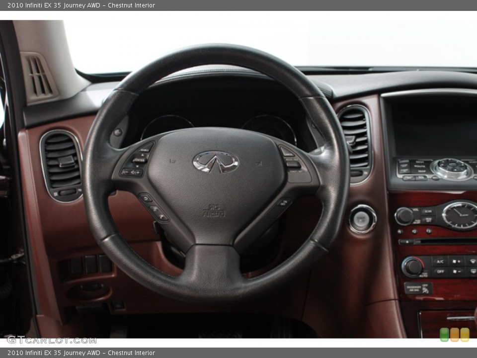 Chestnut Interior Steering Wheel for the 2010 Infiniti EX 35 Journey AWD #68260702