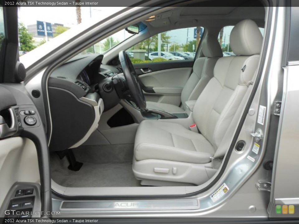 Taupe Interior Front Seat for the 2012 Acura TSX Technology Sedan #68261326