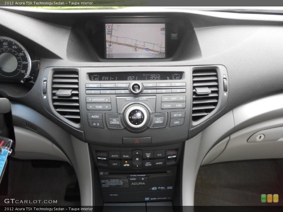 Taupe Interior Controls for the 2012 Acura TSX Technology Sedan #68261417