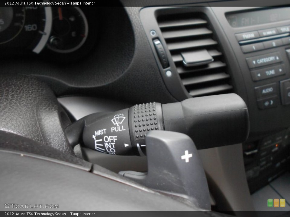 Taupe Interior Controls for the 2012 Acura TSX Technology Sedan #68261467